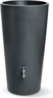 ARVES Regenspeicher Rainbowl Flower in Anthrazit mit integrierter Pflanzenkammer, 150 l - Bild 1