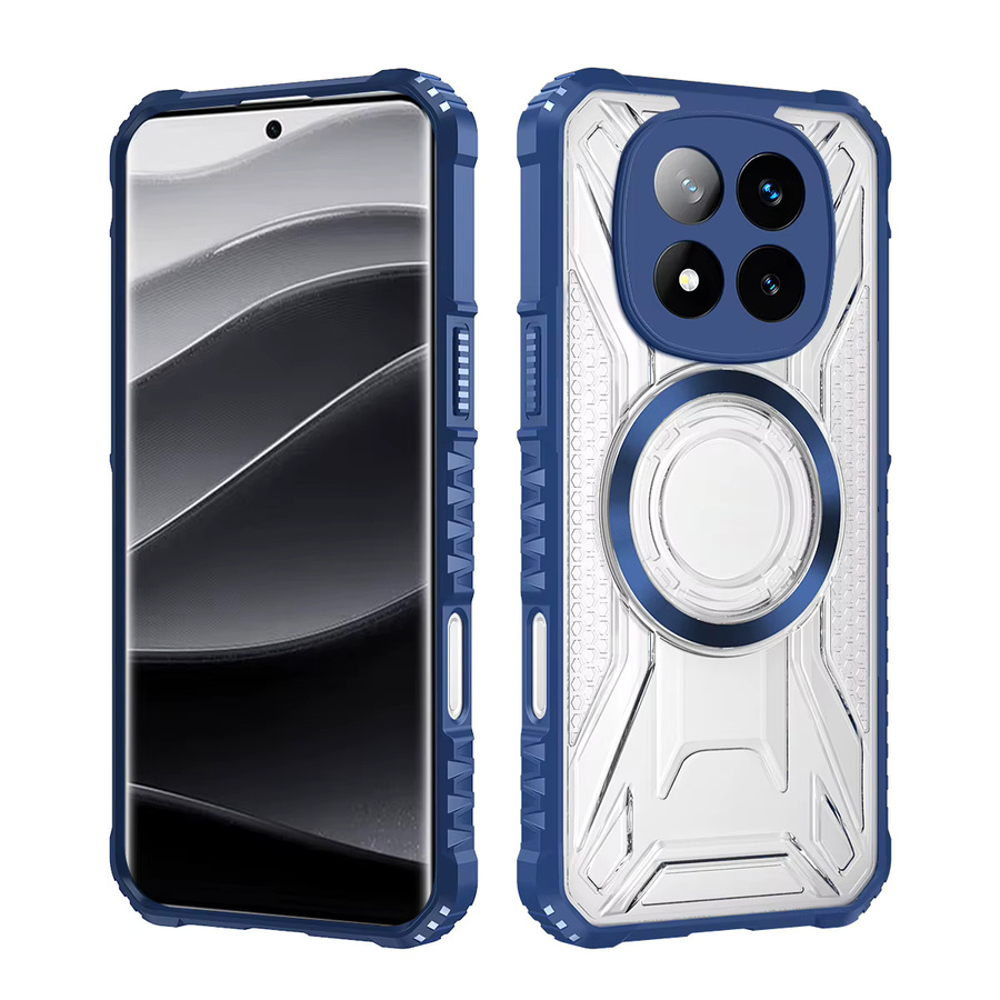 Magnetische Silikon-Handyhülle mit Ring und Kameraschutz für Xiaomi Mi Redmi Note 14 13 12 11 Pro in Lila - Bild 5