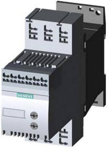 Siemens Sanftstarter 3RW3017-2BB14 in Grau, Motorleistung 5.5kW bei 400V, Nennstrom 12.5A bei 480V - Bild 1