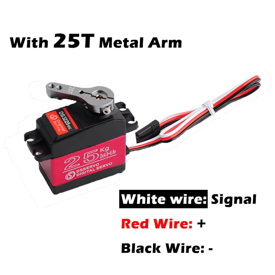 wishiot DS3225 RC Digital Servo, wasserdicht, mit Vollmetallgetriebe - Bild 3