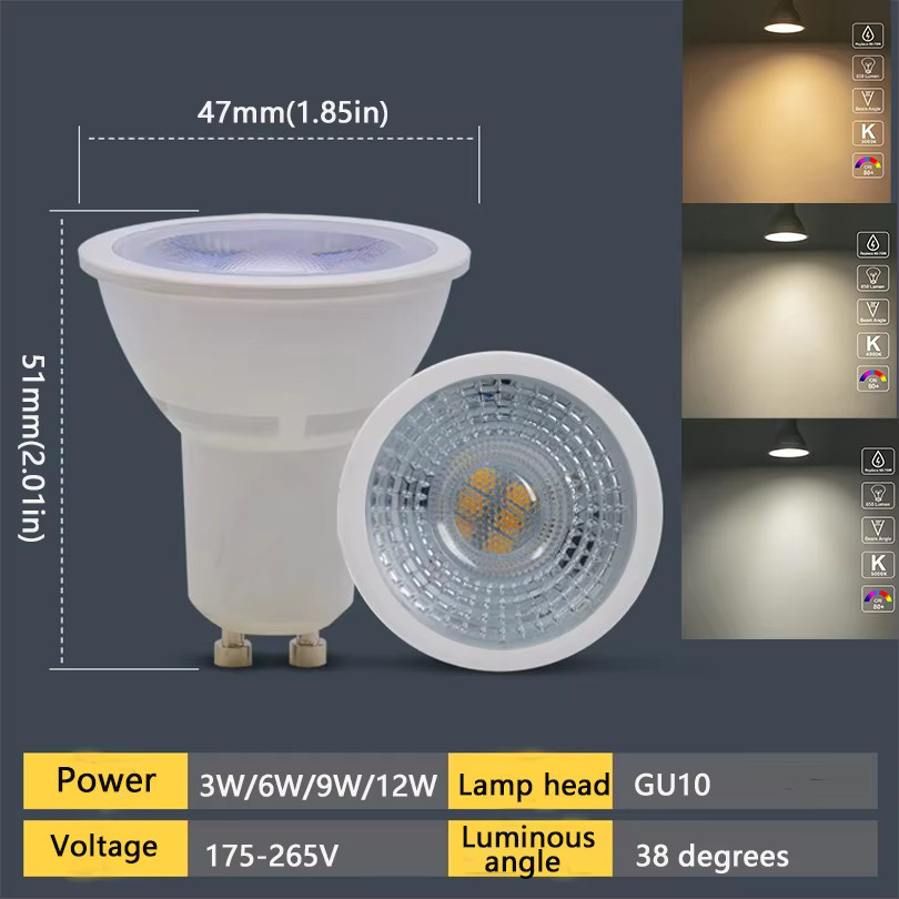 GU10 LED Strahler Birne für Innenbeleuchtung, Weiß, AC220V - Bild 2