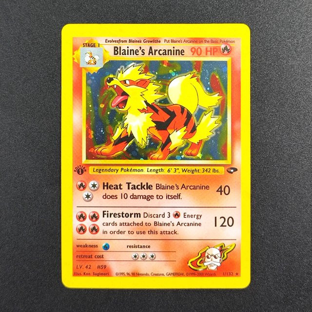 Keeppley Pokemon TCG Sammelkarte Blaine's Arcanine, Einzelfigur - Bild 1