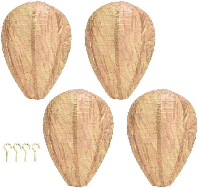 4er Set Mondfest Papierkugel Lampenschirme von OutsideWorld in Beige für Hochzeiten und Feierlichkeiten - Bild 1