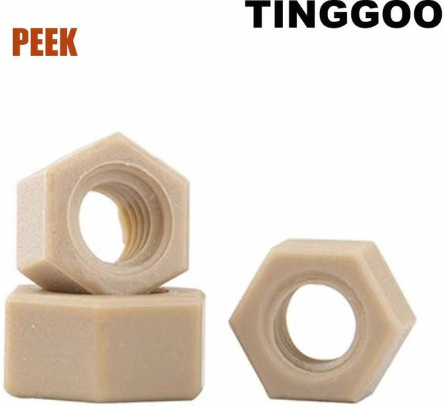 TINGGOO Sechskantmutter aus Nylon DIN934 in Beige - Bild 1