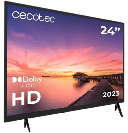 Cecotec 02610 LED Fernseher in Schwarz mit 61 cm (24 Zoll) und HD-Auflösung 1366 x 768 Pixel