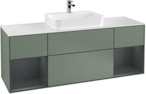 V&B Waschtischunterschrank Finion in Lackoptik, B/T/H: 160 x 60 x 50,1 cm - Bild 1