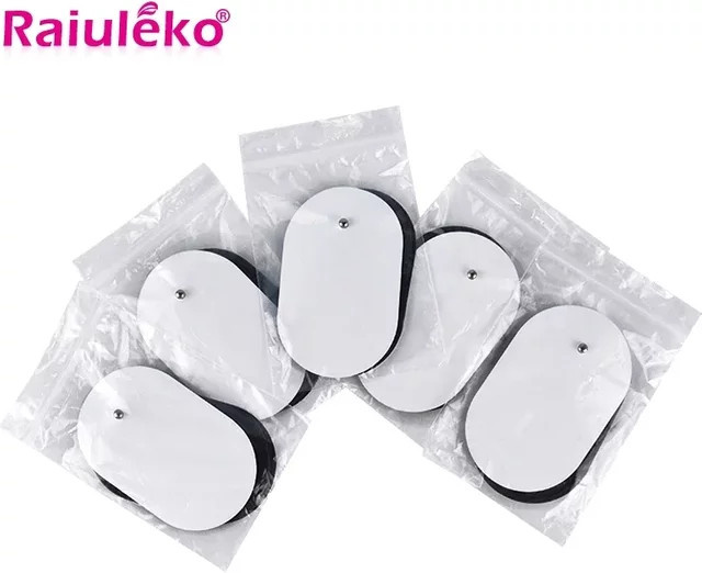 SANPKON Elektroden Pads mit Gel für Nerven- und Muskelstimulatoren, 10 oder 20 Stück, Weiß - Bild 1