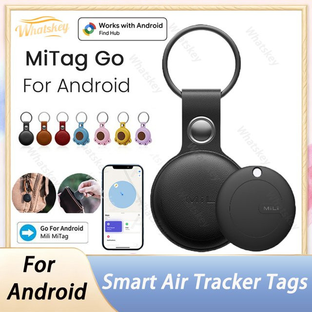 MiLi MiTag Smart GPS Tracker Schwarz Bluetooth Locator für Android und Google Find My Device zur Verlustprävention von Schlüsseln und Geldbörsen - Bild 1