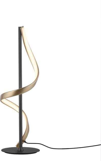 Paul Neuhaus Q-Swing LED Tischleuchte in Anthrazit und Messing, dimmbar mit Fernbedienung - Bild 1