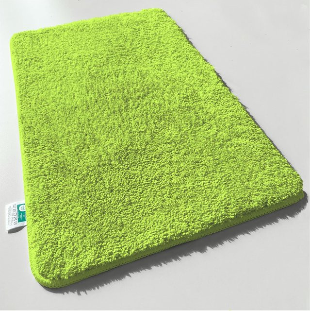 Casa Pura Badematte Sky Uni in Apple Green aus Mikrofaser, rechteckig und modern - Bild 1
