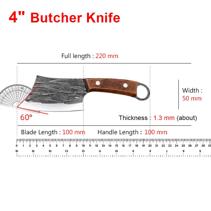 InLeung Fisch-Entbeinungsmesser mit Holzgriff in Braun zum Schneiden von Fisch und Fleisch - Bild 2
