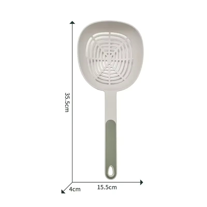 HOCOSHINE Servierlöffel für Pasta und Knödel in Grün, hitzebeständig, B/T/H: 35,5 x 15,5 x 15,5 cm - Bild 3