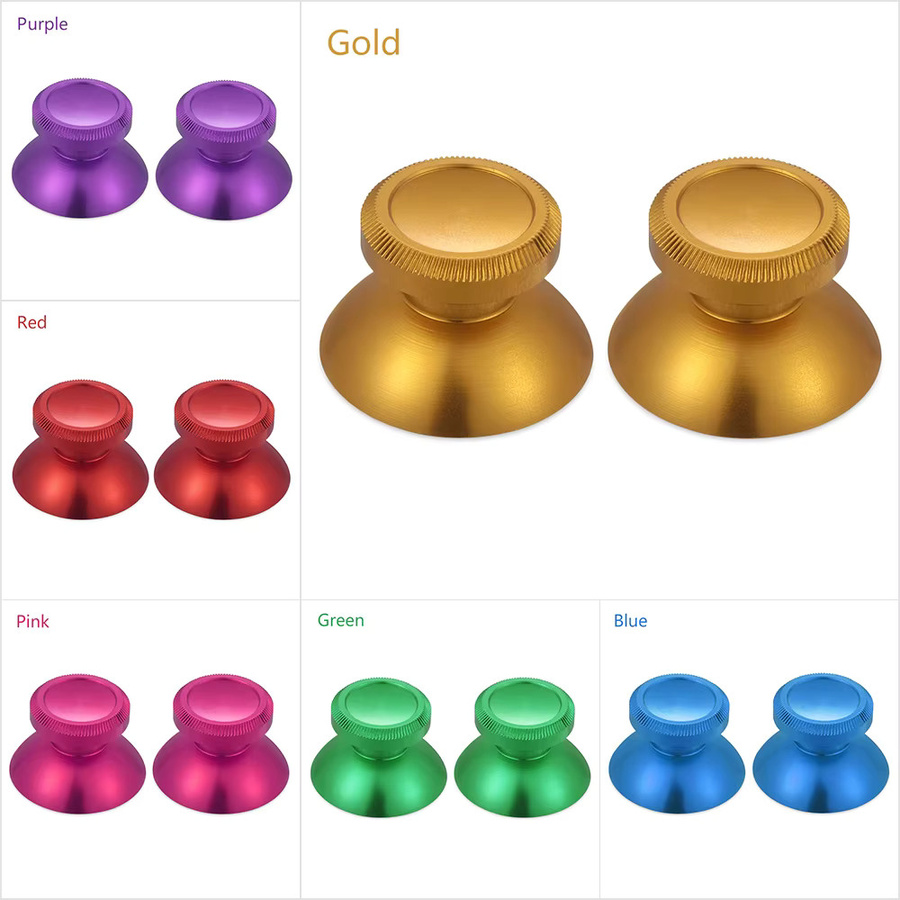 Gootrades 2 Stück Slim Controller Analog Sticks aus Aluminium in Pink für PS4 und Xbox One - Bild 4