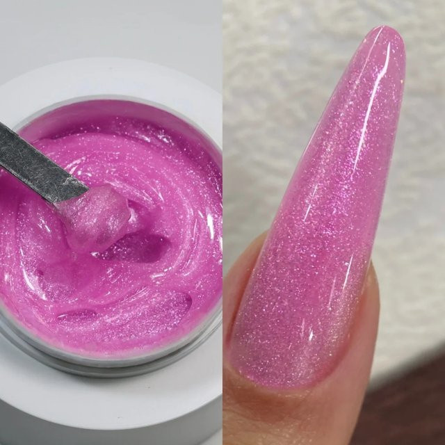 MSHARE Acrylgel Glänzend, 50g, Rosa Grün Gold - Bild 1