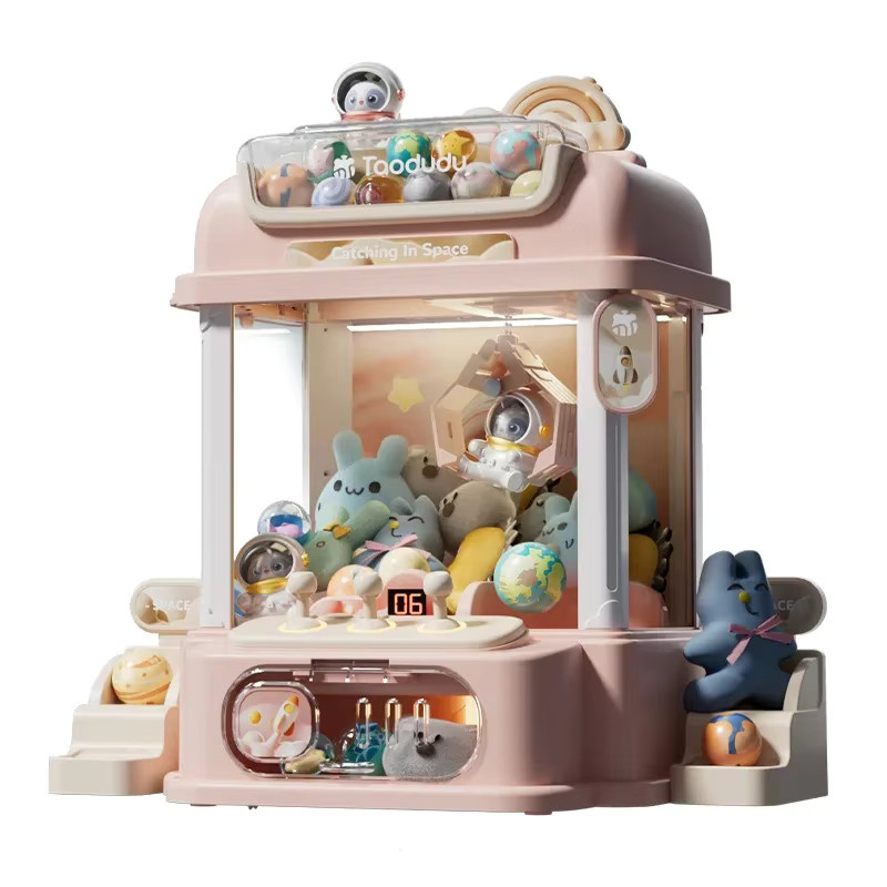 MYJCK DIY Puppenautomat, Mini-Greifautomat, mit Musik, Rosa / Pink - Bild 2
