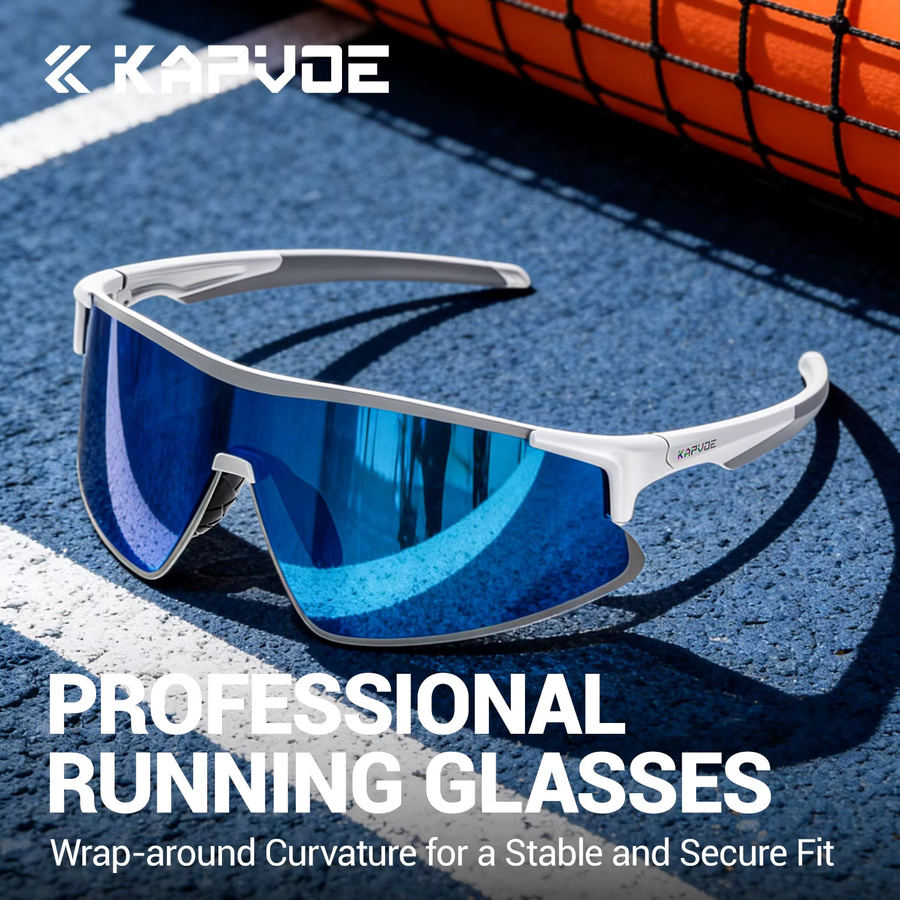 Kapvoe Laufsonnenbrille, Photochrome, Vollrand, Blue, Unisex - Bild 5