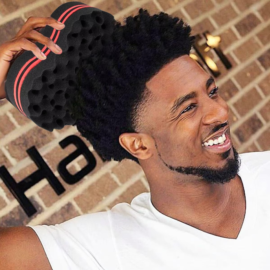 4er Set Twist Haar Schwämme, Barber Haar Pinsel für Afro Curls, Unisex - Bild 2