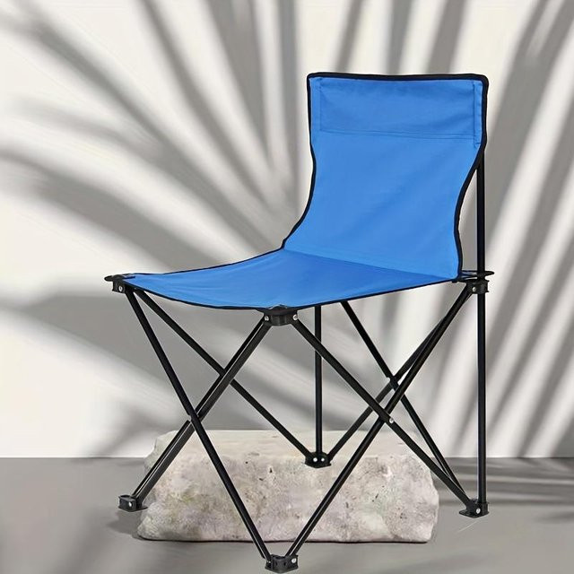 SZ-Damai Outdoor Klappstuhl für Camping und Angeln in Blau - Bild 1