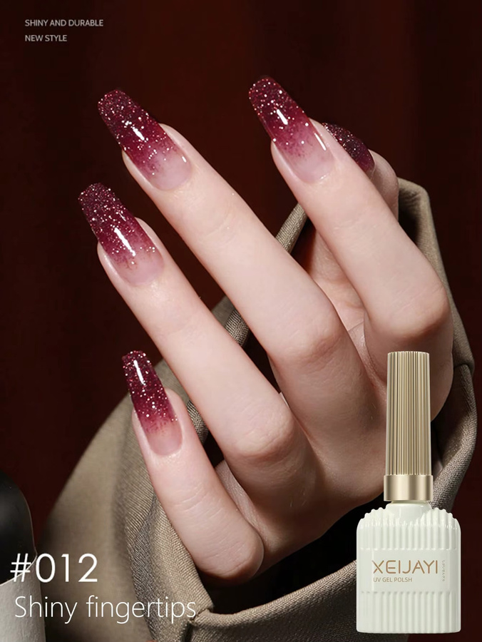 XEIJAYI Gel-Nagellack Diamant-Kollektion, 12 Farben, Holographischer Glitzer - Bild 4