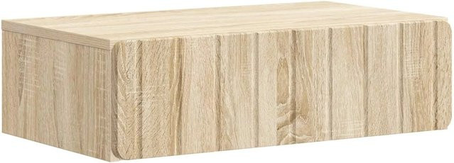 vidaXL Wandmontierter Beistelltisch in Sonoma-Eiche, modern, B/T/H: 59 x 34,5 x 17 cm - Bild 1
