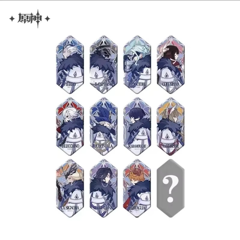 Bandai Genshin Impact Frost And Flame Series Tartaglia Fatui Abzeichen, Spielzeugsammlung, Ornament - Bild 2