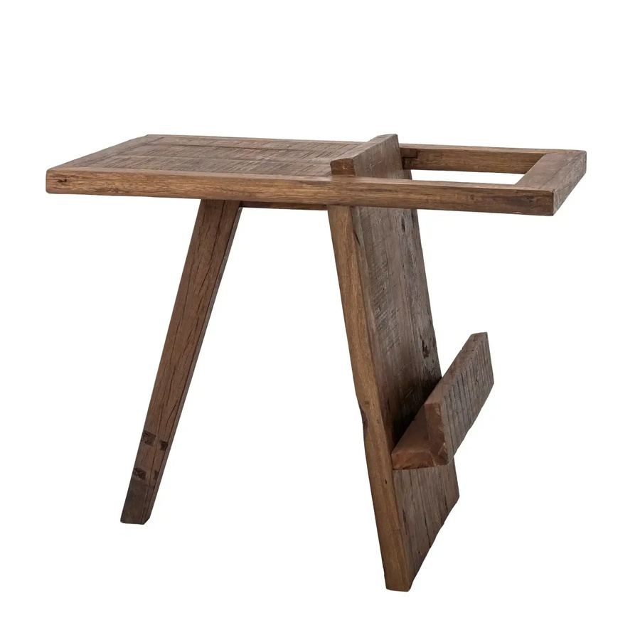 Bloomingville Beistelltisch Villum aus recyceltem Holz in Braun, B/T/H: 60 x 40 x 48 cm - Bild 1