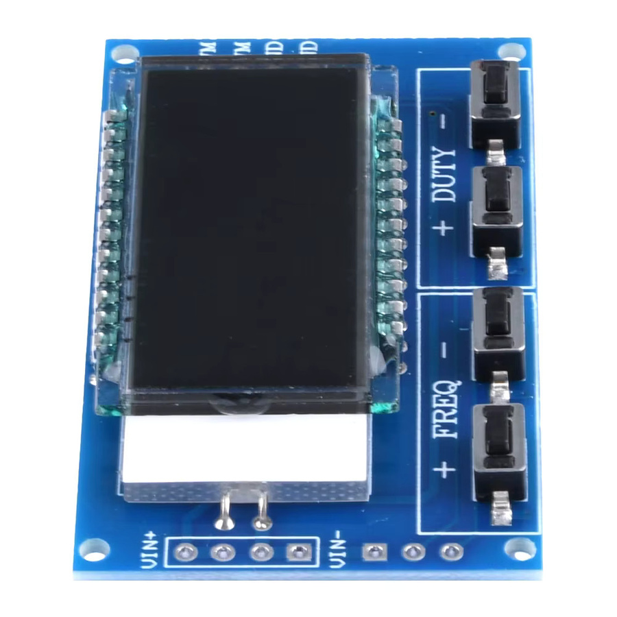 Aideepen Signalgeneratormodul 1 Hz – 150 kHz, einstellbarer 1-Kanal-PWM-Pulsfrequenz und Arbeitszyklus mit LCD-Display, Blau - Bild 3