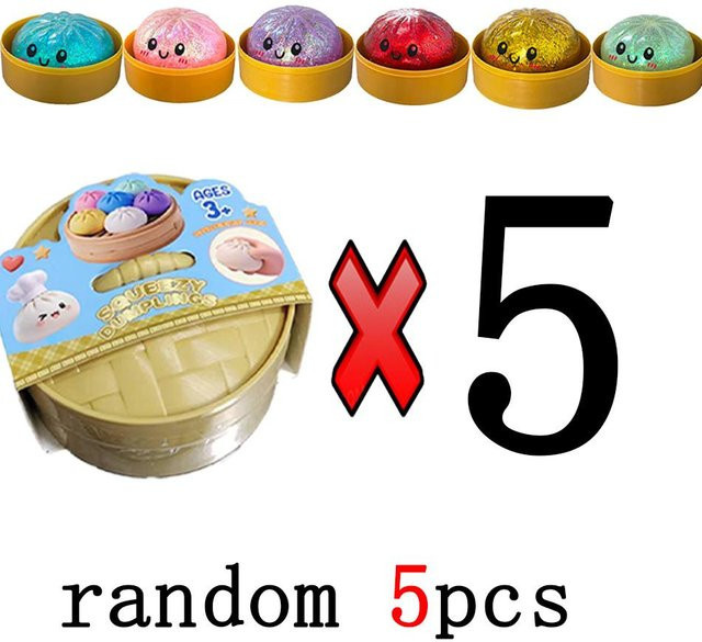 BC Pet Supplies Glitzer Teigtaschen Squishies, Mystery Box, Buntes Essen, Sensorisches Fidget Spielzeug, Anti Stress Knetbälle - Bild 1