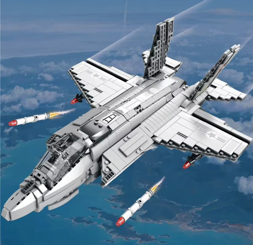 barweer F-35 Lightning Kampfflugzeug, Modellbausatz, 1600 Teile - Bild 2