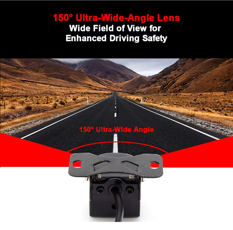 Etymoofox Auto-Rückfahrkamera in Schwarz mit 1080P Full HD AHD, 150 Grad Weitwinkel und Nachtsicht, 4-polig mit 2,5 mm Anschluss - Bild 3