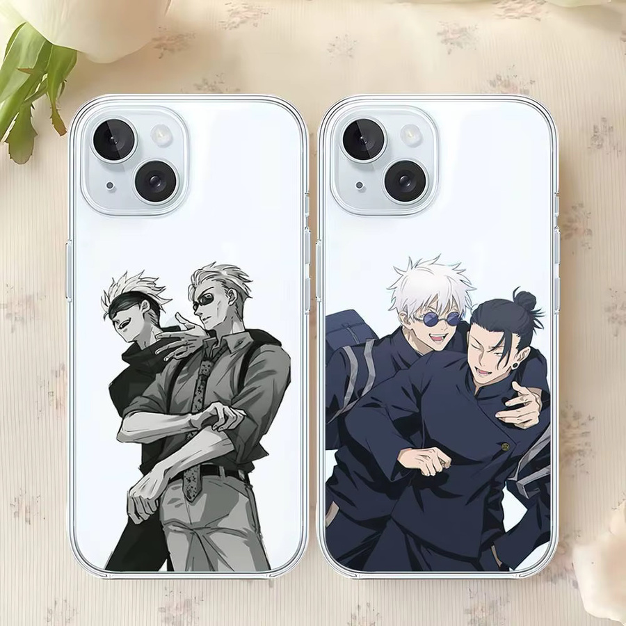 Transparente Anime Jujutsu Kaisen Handyhülle für iPhone 11 12 13 14 15 16 17 Pro Max und andere Modelle - Bild 5