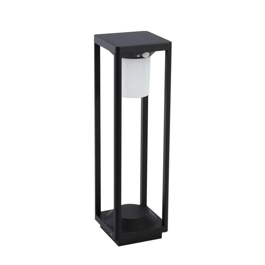 Lucande Nilea LED Solarleuchte aus Aluminium mit Bewegungsmelder in Schwarz, modern und spritzwassergeschützt (IP54) - Bild 2