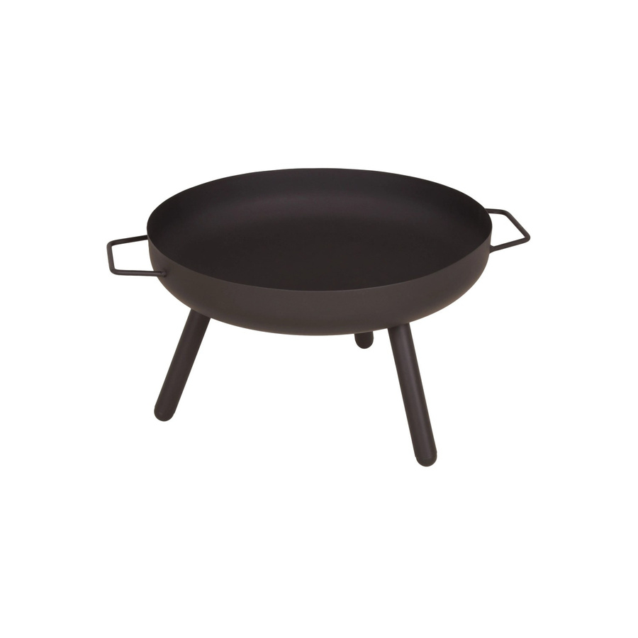 DELUKE Feuerschale MARKUS aus Schmiedeeisen in Schwarz, B/T/H: 31 x 50 x 62 cm - Bild 2