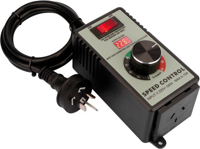 KKMOON Elektronischer Spannungsregler in Schwarz als variabler Drehzahlregler für AC-Motoren, Router, Abluftventilatoren, Schleifer und Bohrmaschinen - Bild 1