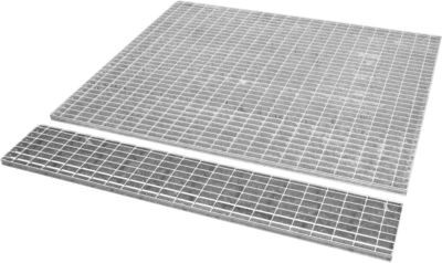 Bauer Gitterrost für Edelstahlauffangwannen Typ VAW-1000 aus Edelstahl, Farbe Silber, B: 143,5 cm, T: 143,5 cm, H: 3 cm - Bild 1