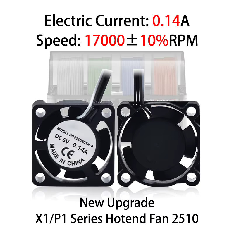 Bambu Lab Hotend-Lüfter für P1P, P1S und X1 Modelle, Schwarz - Bild 4