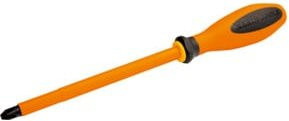 Klein Tools VDE Kreuzschlitz Schraubendreher PH3 in Schwarz und Orange, Länge: 150 mm - Bild 1