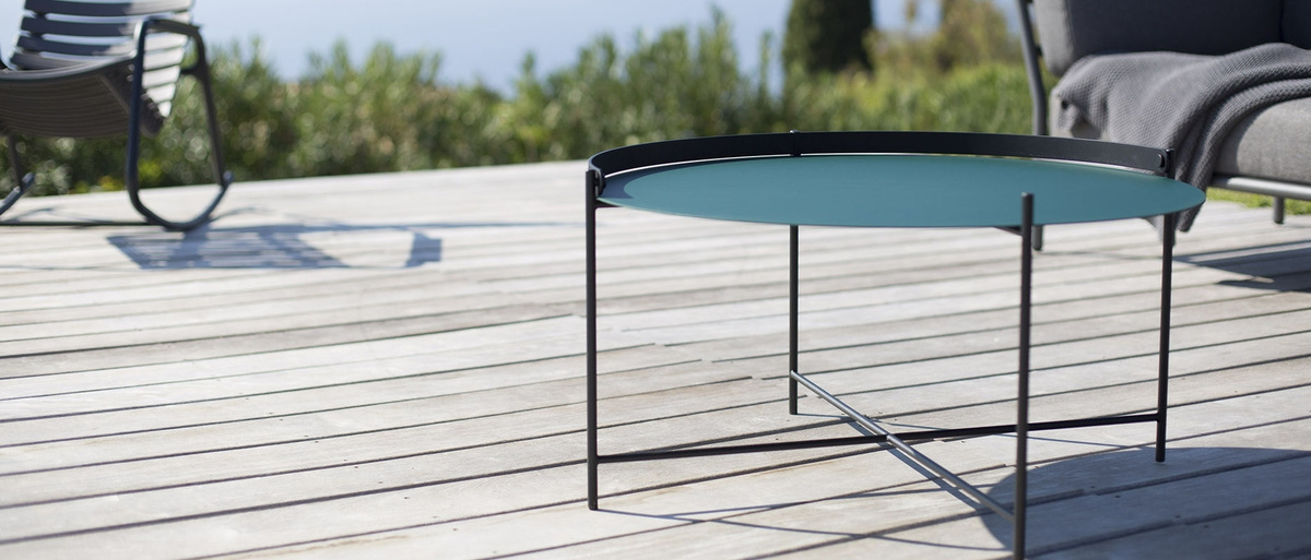 HOUE Edge Beistelltisch aus Metall in Schwarz für Innen- und Außenbereich - Bild 3