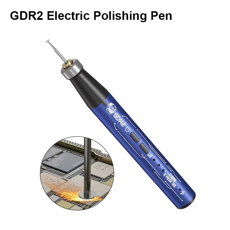 MECHANIC GDR2 Elektrischer Polierstift mit 9 Schleifköpfen für IC-Chip-Schleifen, PCB-Schneiden und Handy-Reparaturwerkzeuge - Bild 5