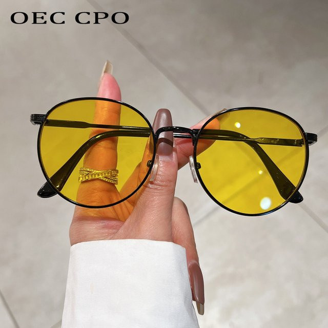 OEC CPO Sonnenbrille, Metall, rund, Vollrand, multicolor, Unisex - Bild 1