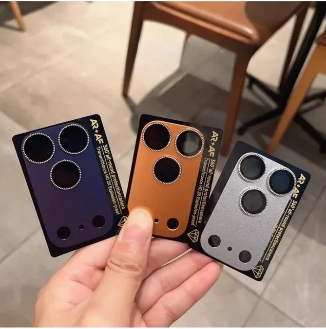 Apple Kameraaufkleber für iPhone 17 Pro Max in Orange – Full-Coverage Air Metal Matte Schutzfolie für das Objektiv - Bild 1