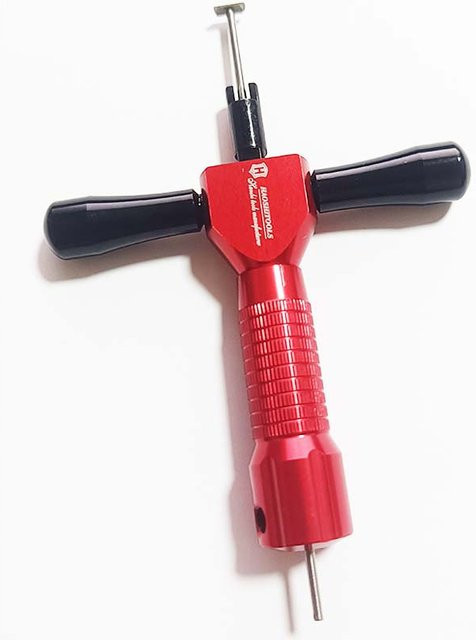 HAOSHI Universal Lock Tool Blade Red mit Kunststoffbox Professionelles Schlosserwerkzeug - Bild 1