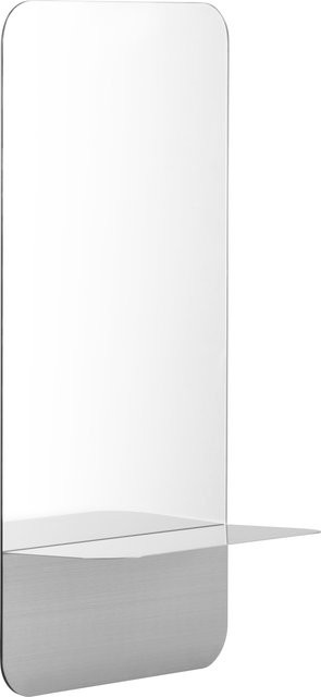 Normann Copenhagen Horizon Wandspiegel in Silber, rechteckig aus Metall und Glas - Bild 1