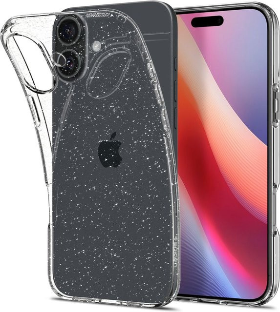 Spigen Liquid Crystal Glitter Schutzhülle für Apple iPhone 16 in Transparent - Bild 1