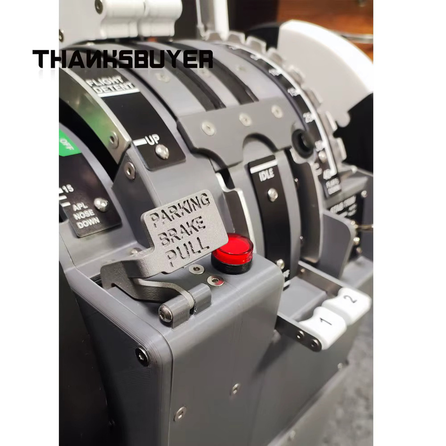 Simplayer Throttle Pro Throttle Quadrant Flugsimulator für Zibo 737-800, Grau - Bild 4
