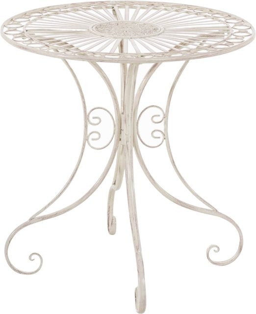 TPFGarden Gartentisch Hera in Antik-Creme aus Metall, quadratisch, B/T/H: 72,5 x 70,0 x 70,0 cm - Bild 1