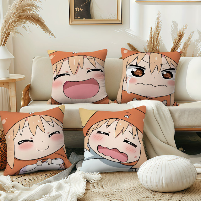 Sanrio Chibi Kawaii U-Maru Chan Kissenbezug im Anime-Design für Sofa und Wohnzimmer - Bild 1