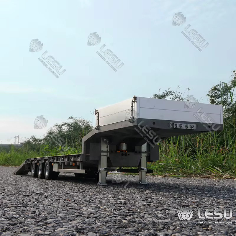 LESU Projektanhänger LKW, Sattelauflieger, 1:14, hydraulische Hub-Heckplatte - Bild 3
