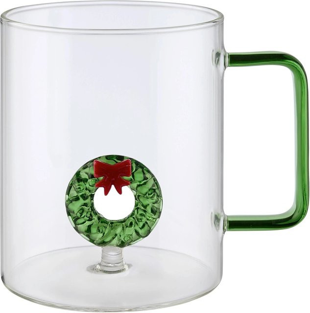 Mömax Christmas Tasse Grün/Rot mit 360 ml - Bild 1