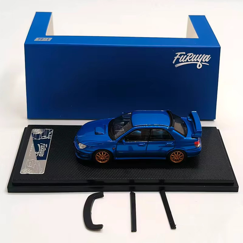 Furuya Impreza WRX STi 9, Automodell, Maßstab 1:64, Metall, Grau - Bild 4